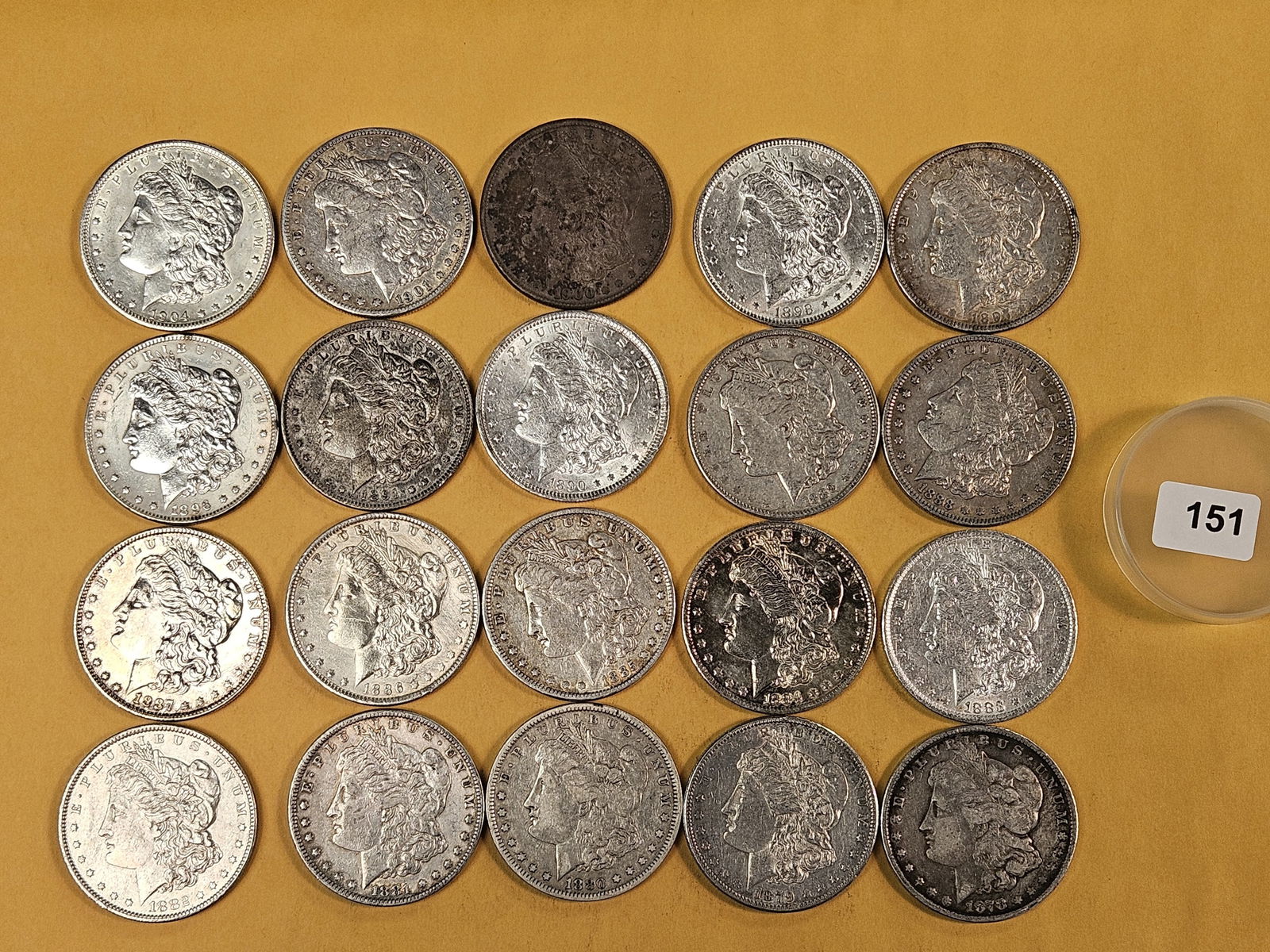 ** FULL ROLL ** Twenty Morgan Silver Dollars (1 of 6)