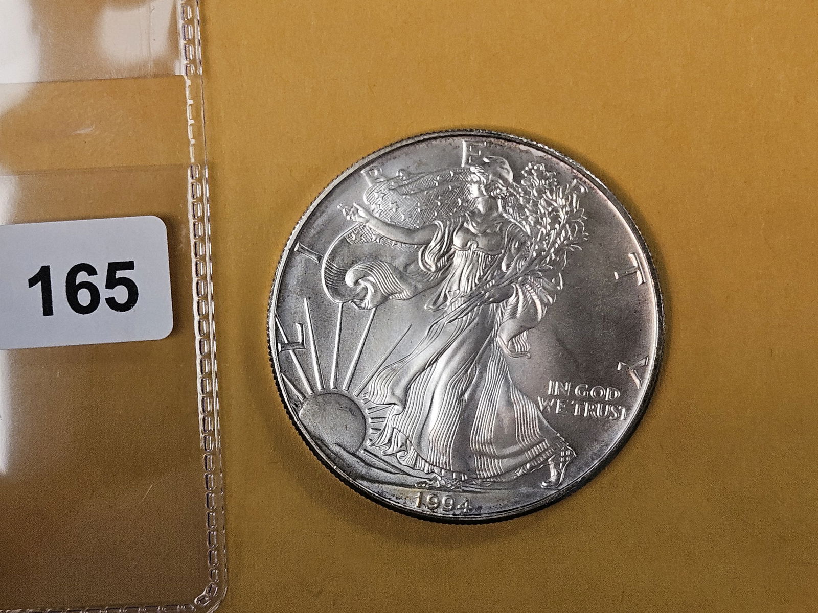 Semi-key GEM Brilliant Uncirculated 1994 American Silver Eagle (1 of 3)
