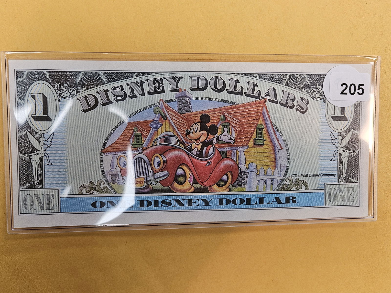 DISNEY DOLLAR!: Crisp Uncirculated Mickey's 65th One Dollar