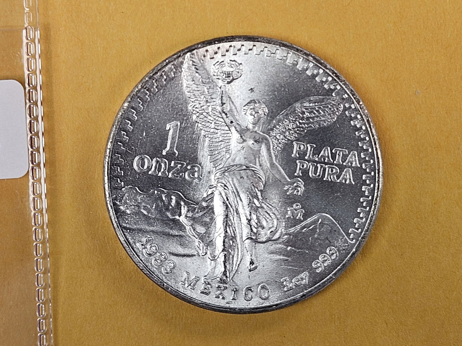 GEM Brilliant Uncirculated 1983 Mexico silver Onza: Libertad 