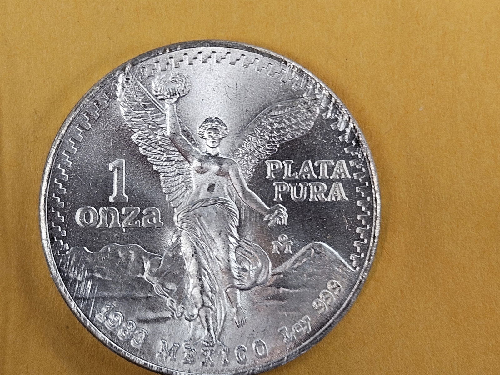 GEM Brilliant Uncirculated 1983 Mexico silver Onza: Libertad 
