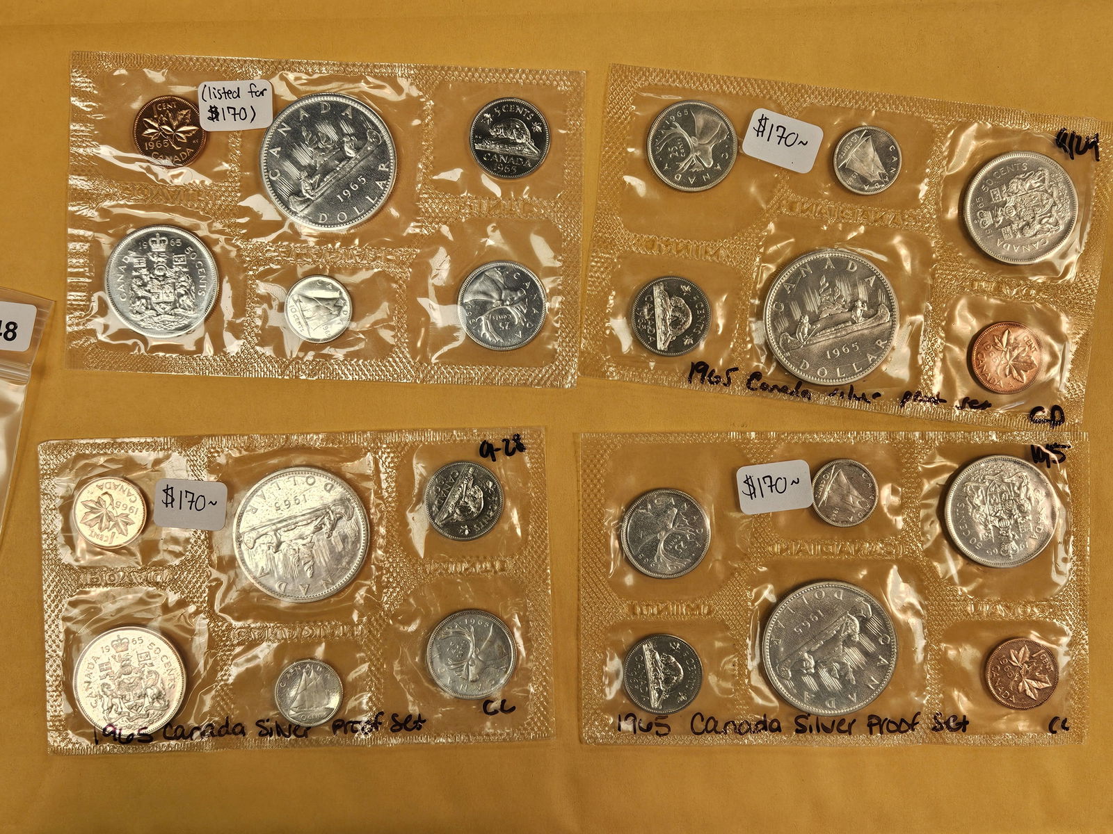 Four SILVER Canada Prooflike Coin sets (1 of 2)