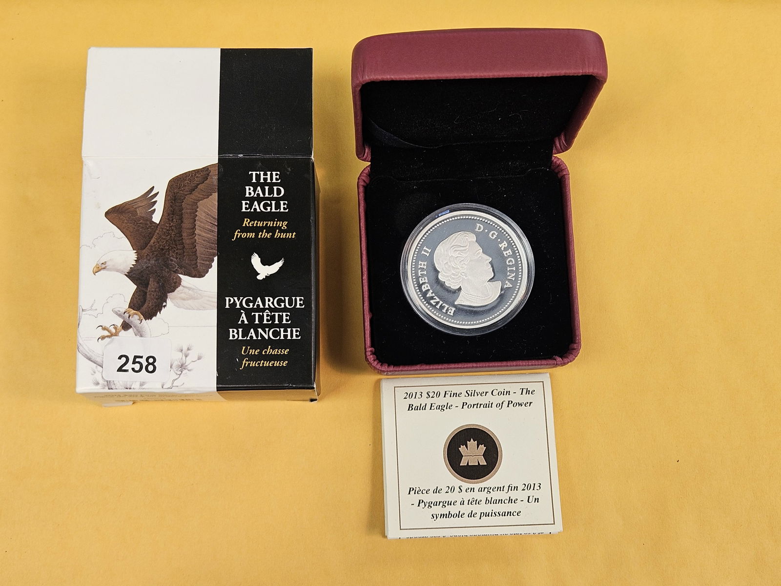 2013 GEM Proof Deep Cameo Canada Silver Twenty Dollars: In OGP with COA