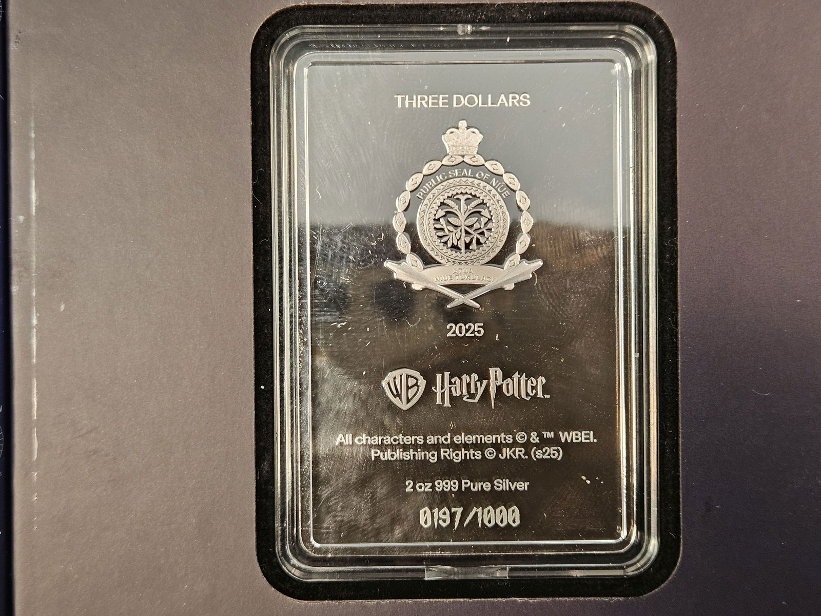 ** HARRY POTTER!! GEM Niue 2025 Silver Three Dollars - 3