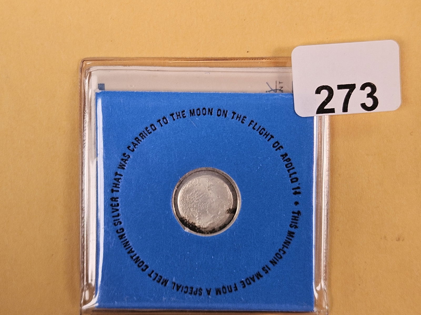 SPACE SILVER!: Coin made from silver flown aboard the APOLLO 14 Mission 