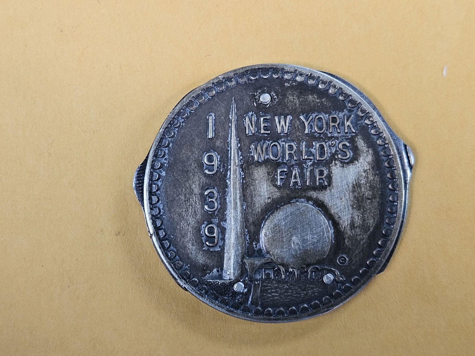 Super Cool 1939 New York World's Fair Souvenir silver medal-pocketknife - 5