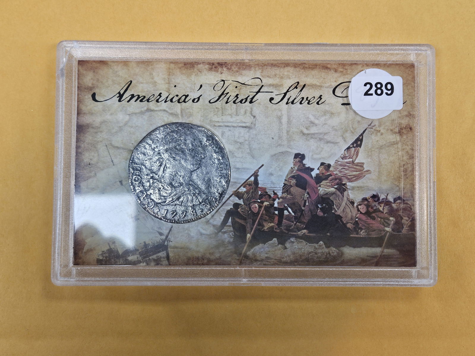 1778 Silver 8 reals: America's first silver dollar 