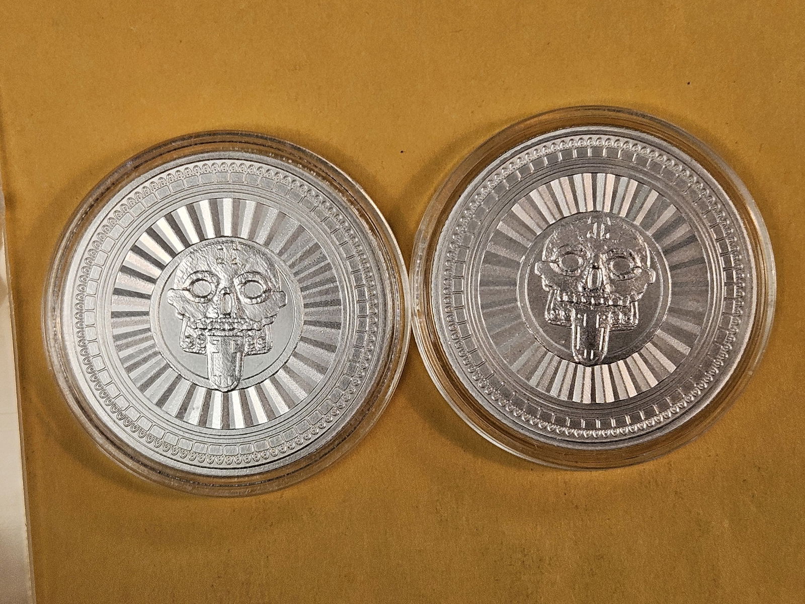 Two 1-troy ounce .999 fine silver art rounds - 2