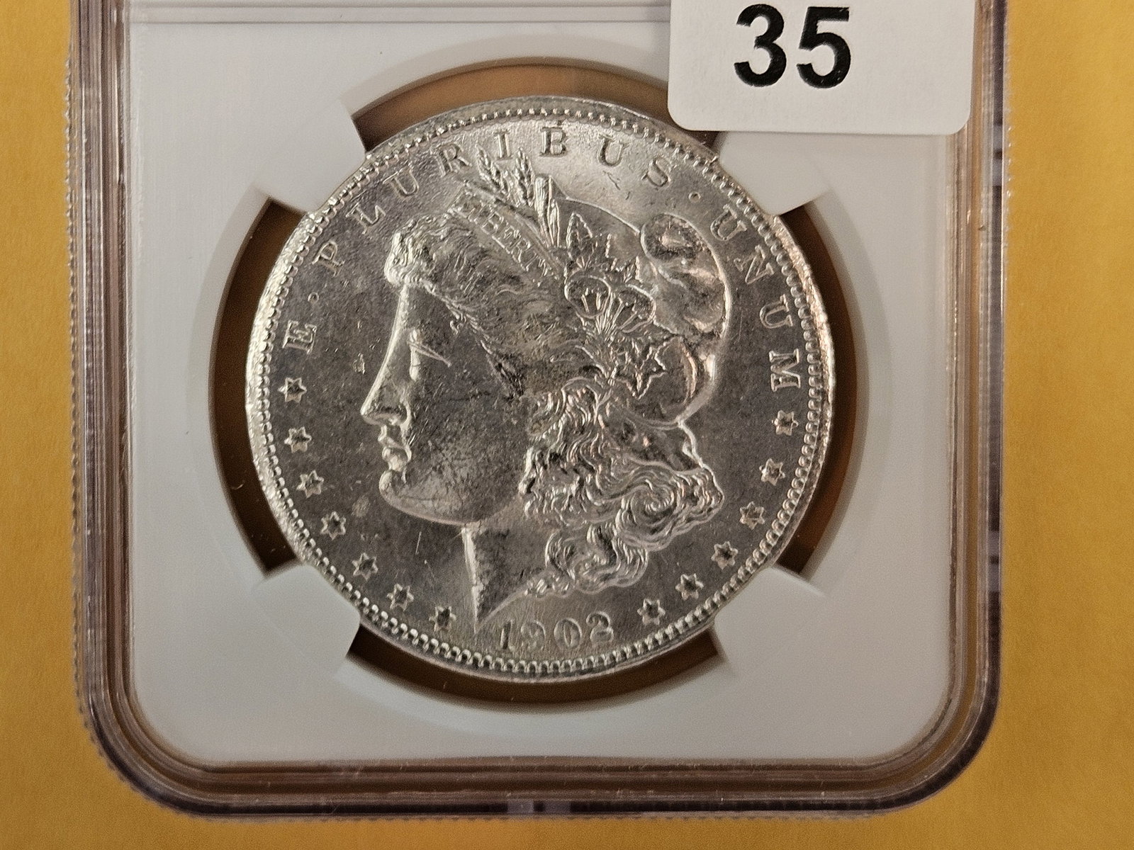 NGC 1902-O Morgan Dollar in Mint State 63 (1 of 3)
