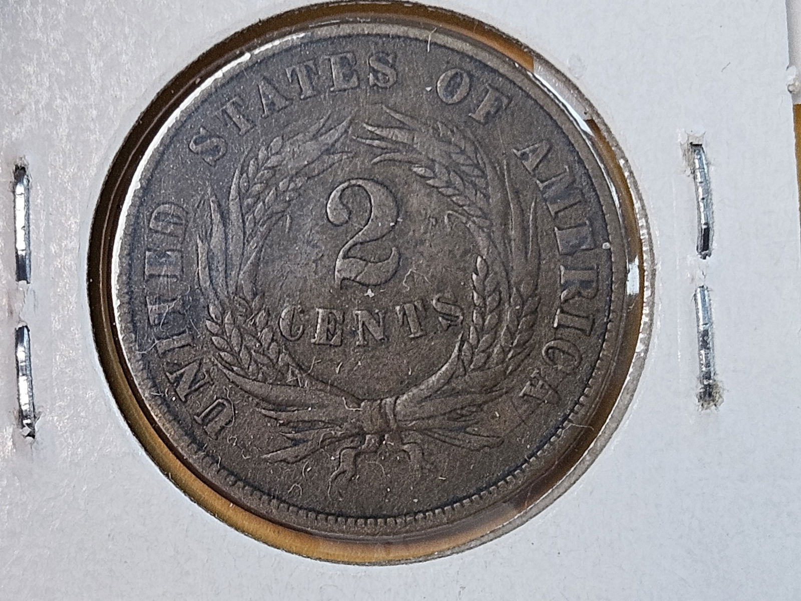 * Semi-key 1871 Two Cent piece - 4