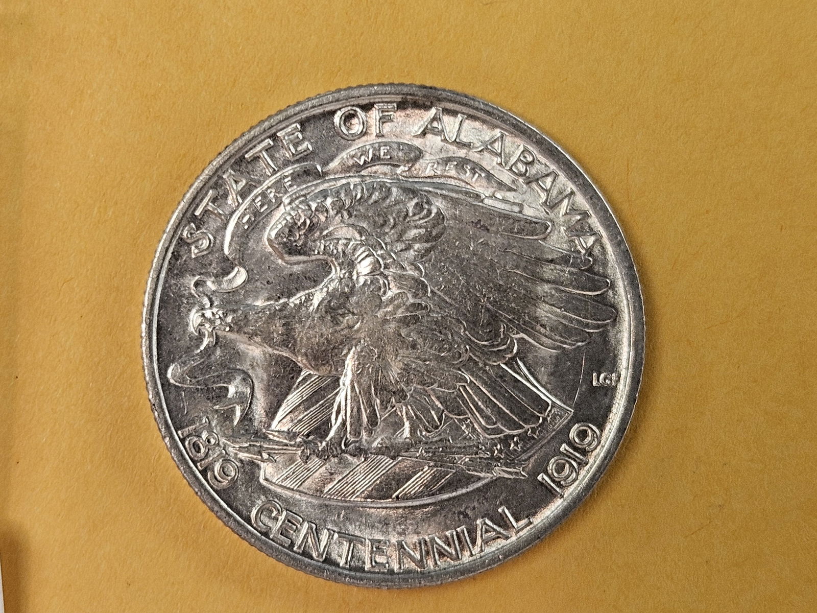 Very Choice Brilliant Uncirculated 1921 commemorative silver half DOllar - 7