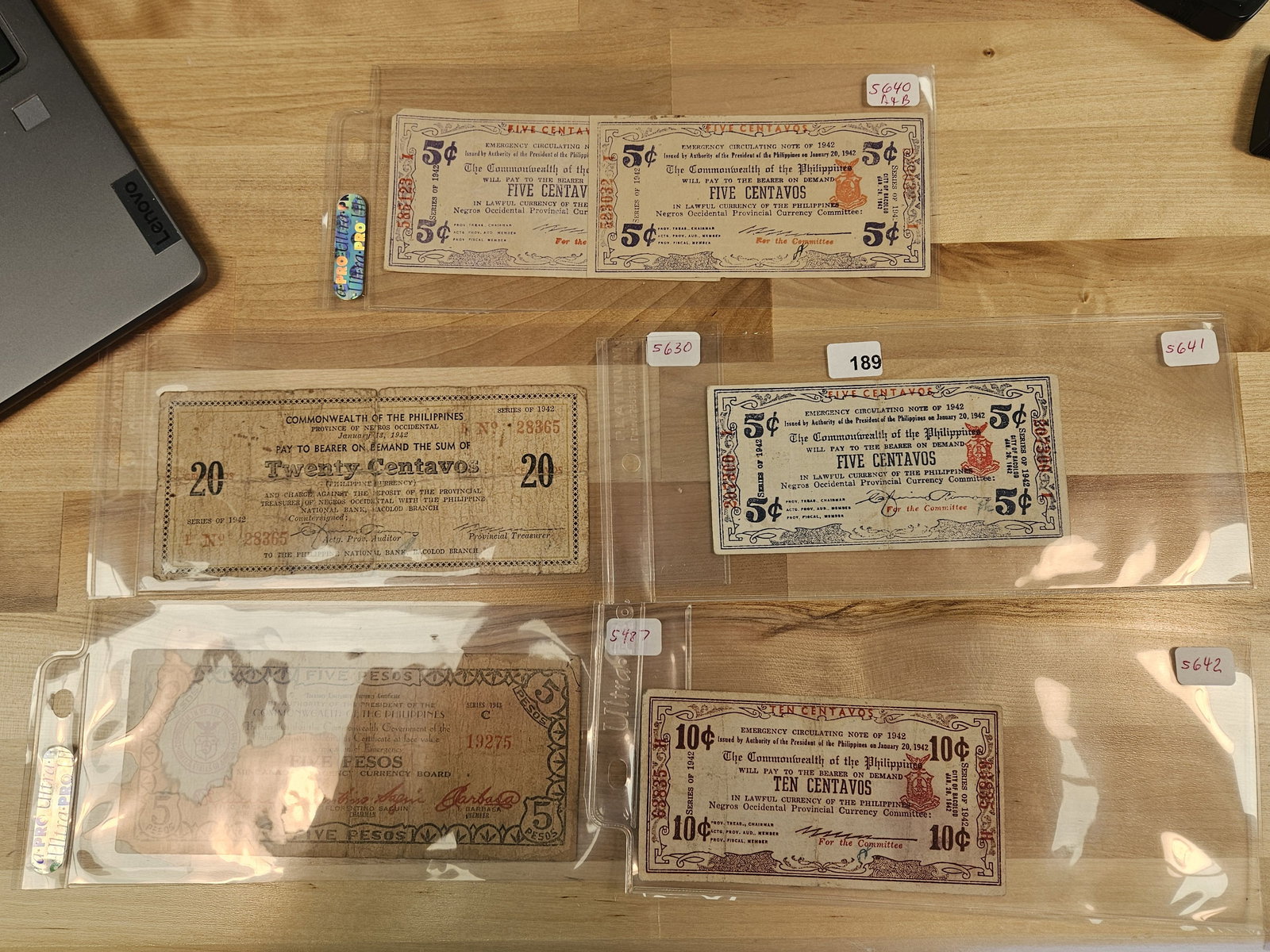 Six mixed, better, Philippines Notes: All with Pick numbers 