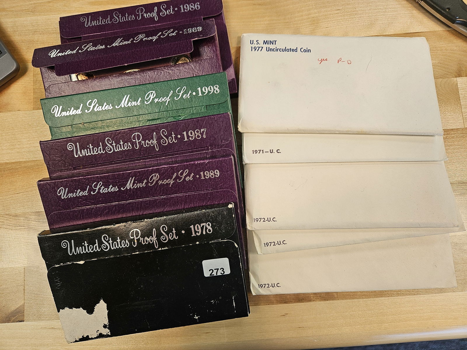 Eleven mixed US Proof and Mint Sets: From dealer. Unchecked by us 