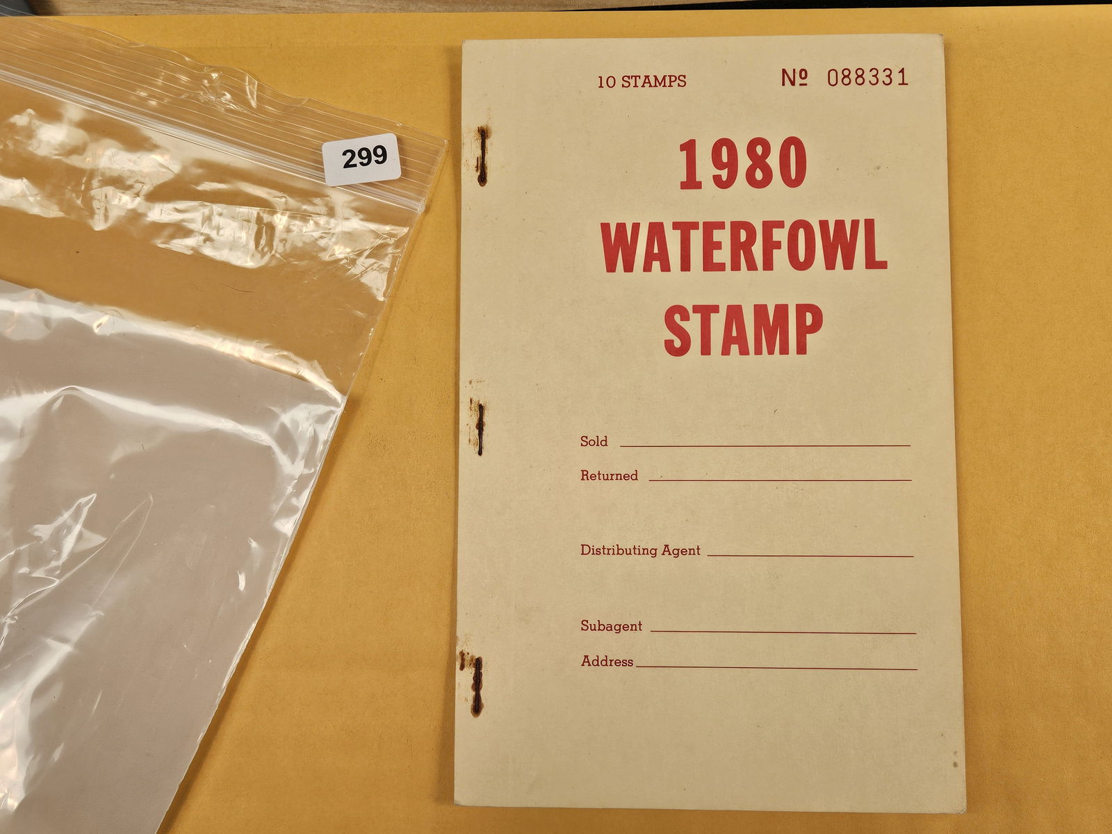 DUCK STAMPS!: 1980 Waterfowl Stamp set. Unused 
