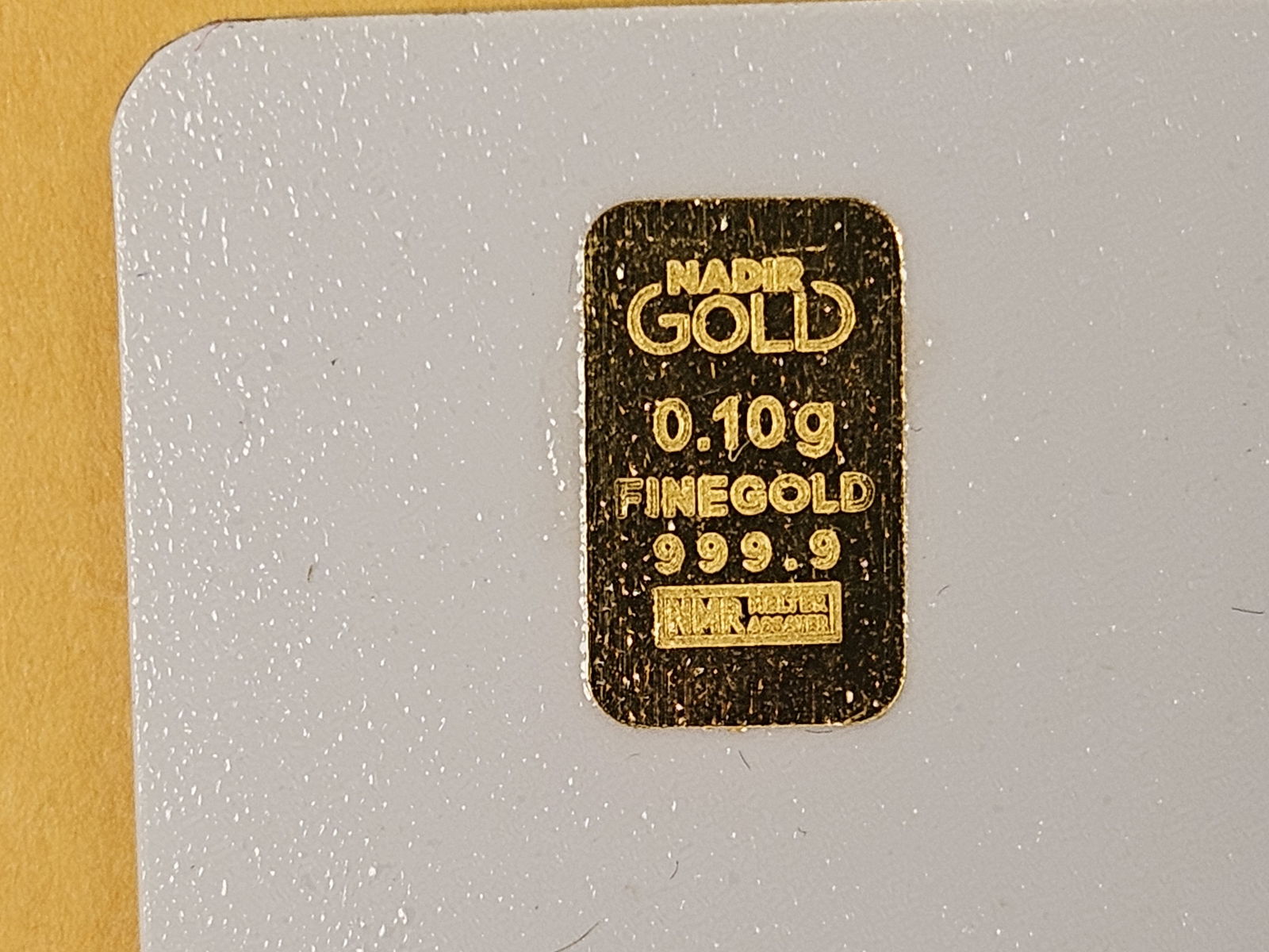 GOLD! KARATBARS .1 gram .9999 fine gold bar - 2
