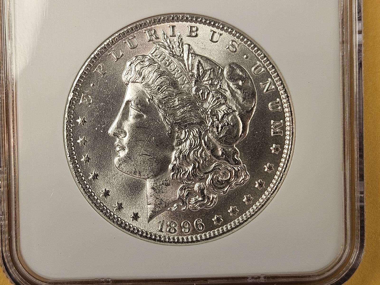 NGC 1896 Morgan Dollar in Mint State 63: Looks better than a 63 