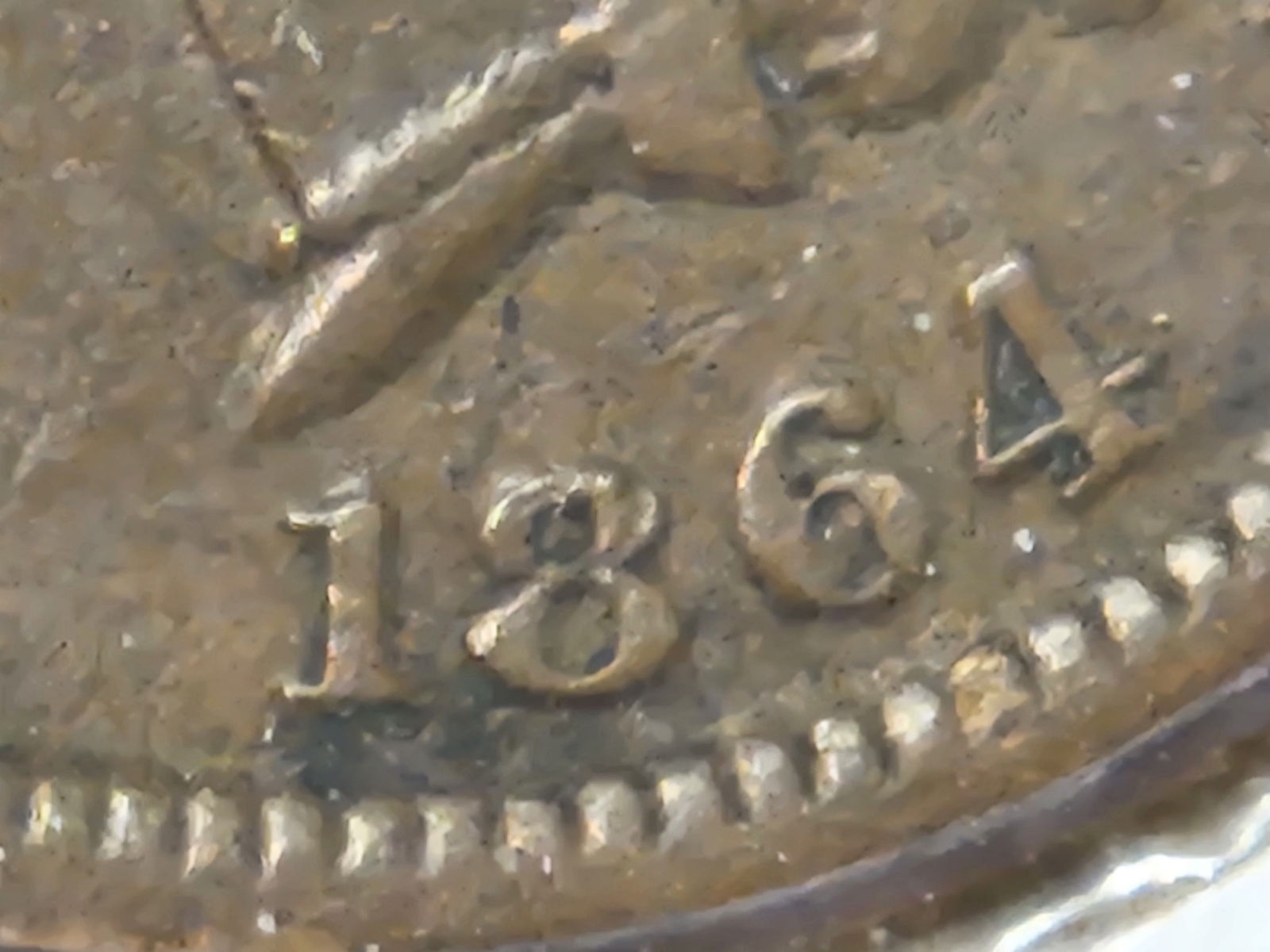 * Key Variety on a Key Variety! 18/1864-L Indian Cent - 4