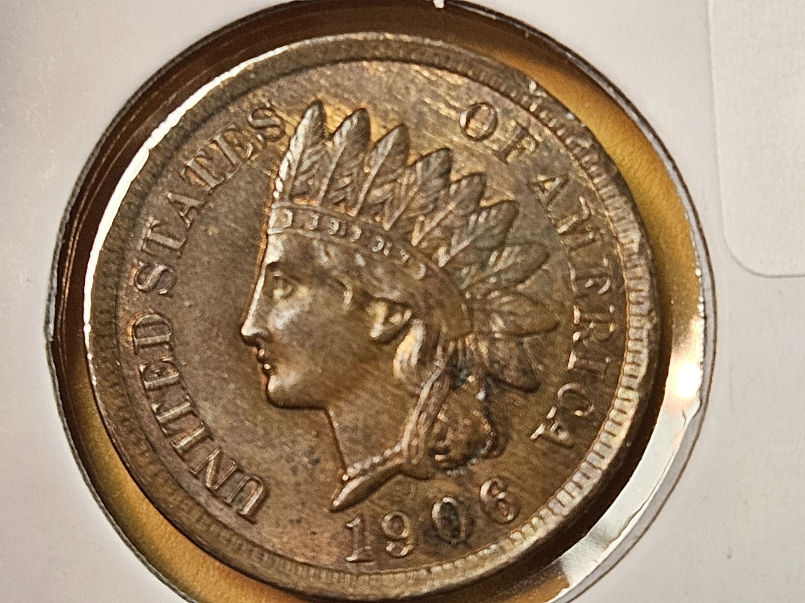 Very Choice Brilliant Uncirculated red 1906 Indian Cent (1 of 7)