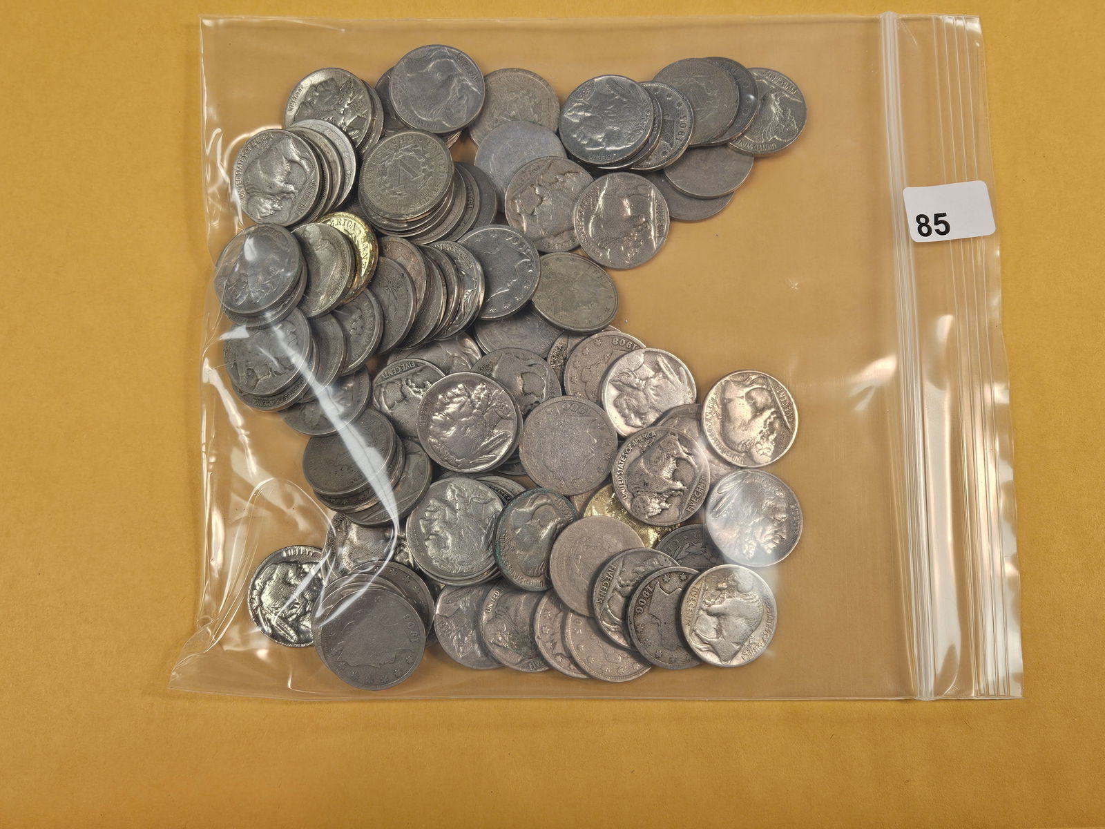 One Pound of mixed Buffalo and Liberty Nickels (1 of 2)