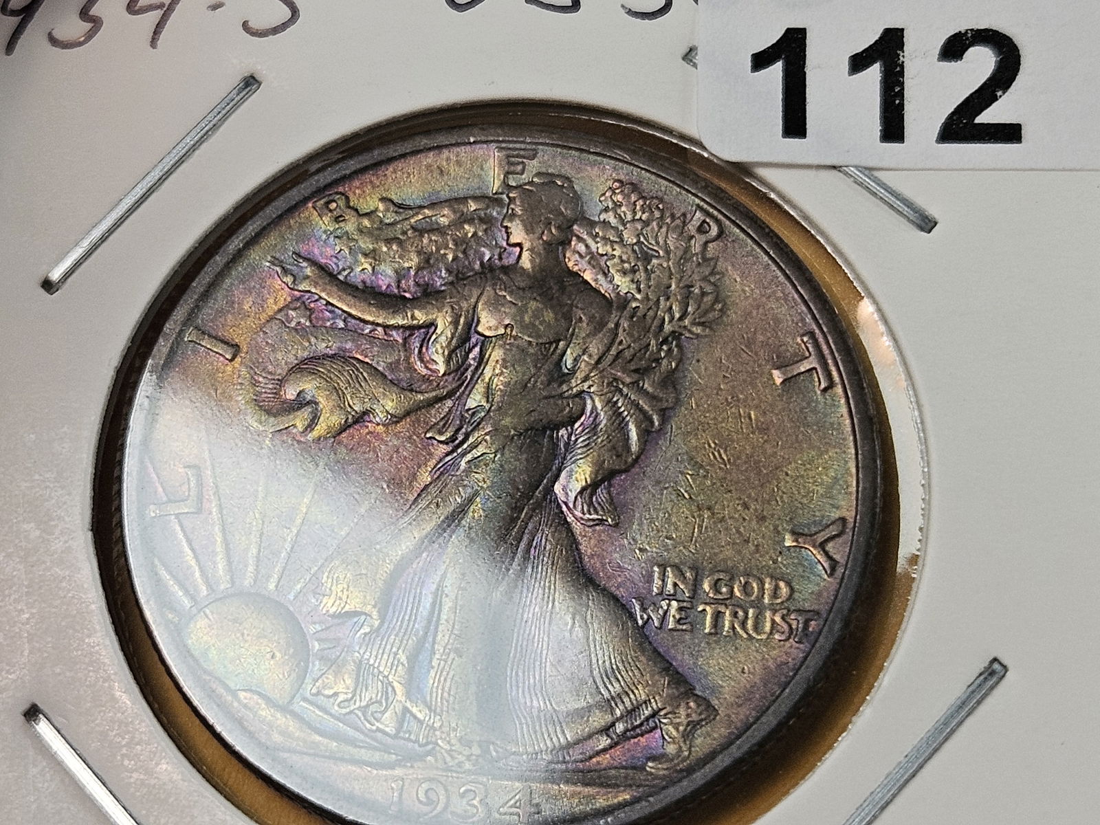 1934-S Walking Liberty Half Dollar in About Uncirculated - 4
