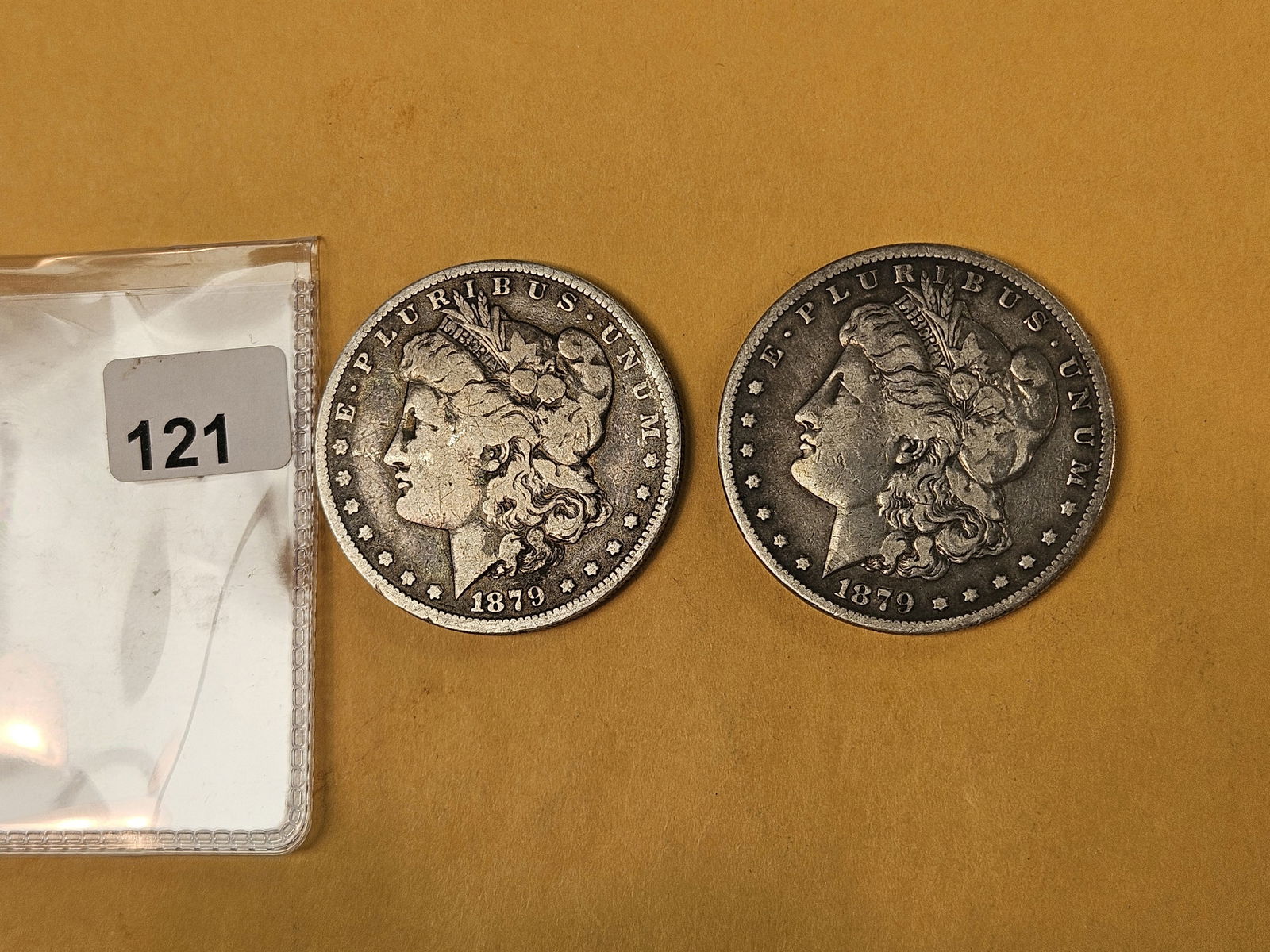1879-O and 1879-S Morgan silver Dollars (1 of 2)