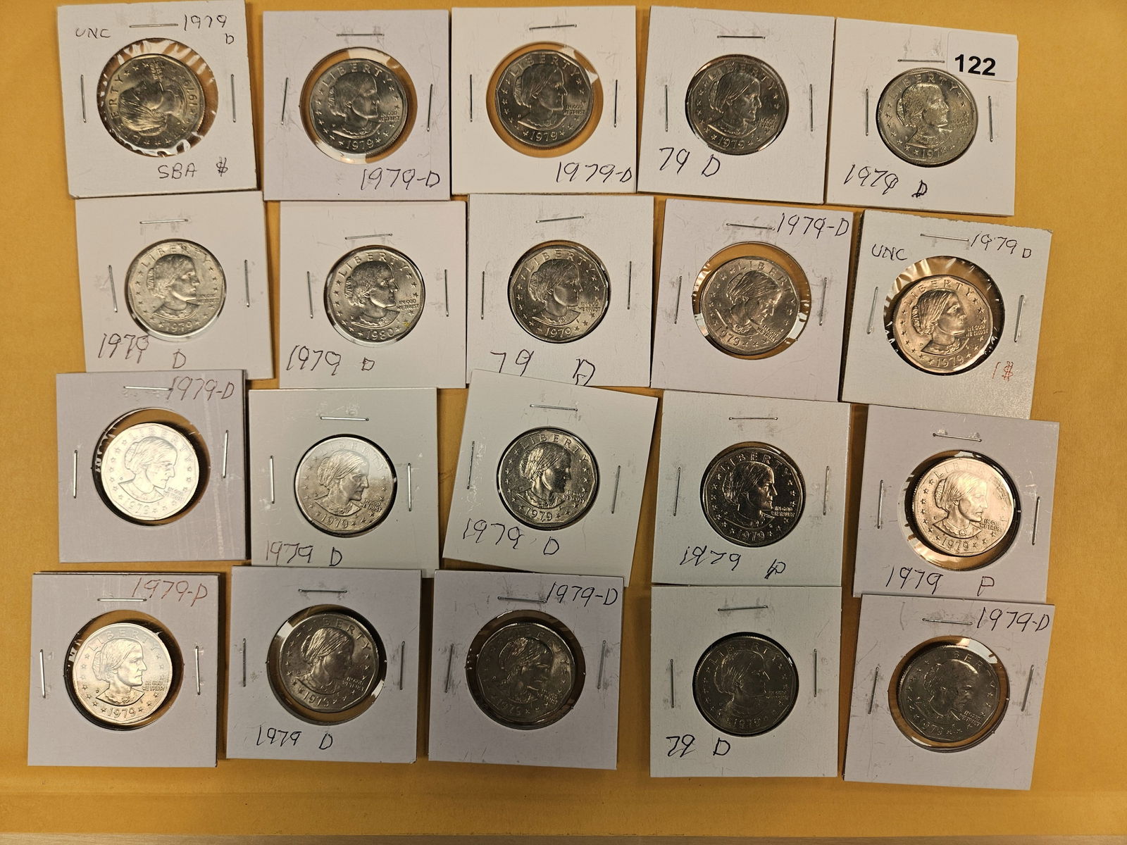 Twenty Susan B Anthony Dollars (1 of 2)