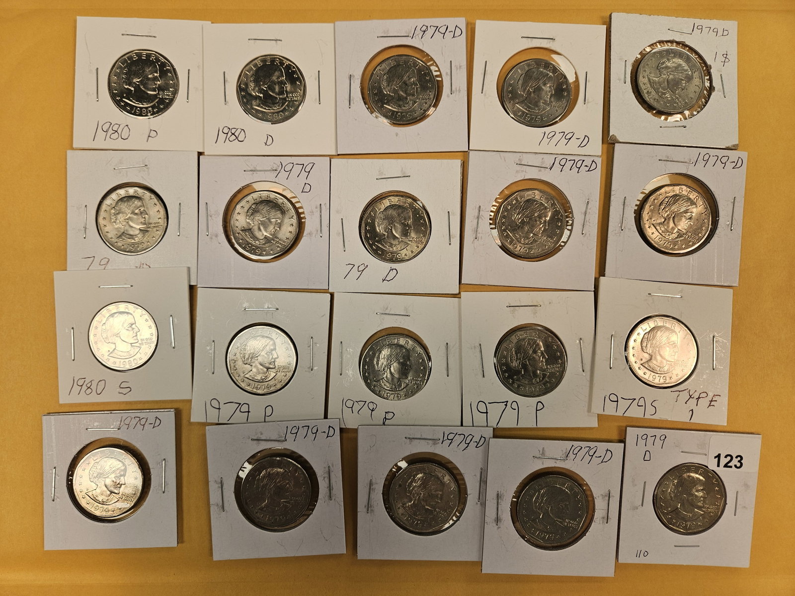 Twenty Susan B Anthony Dollars (1 of 2)
