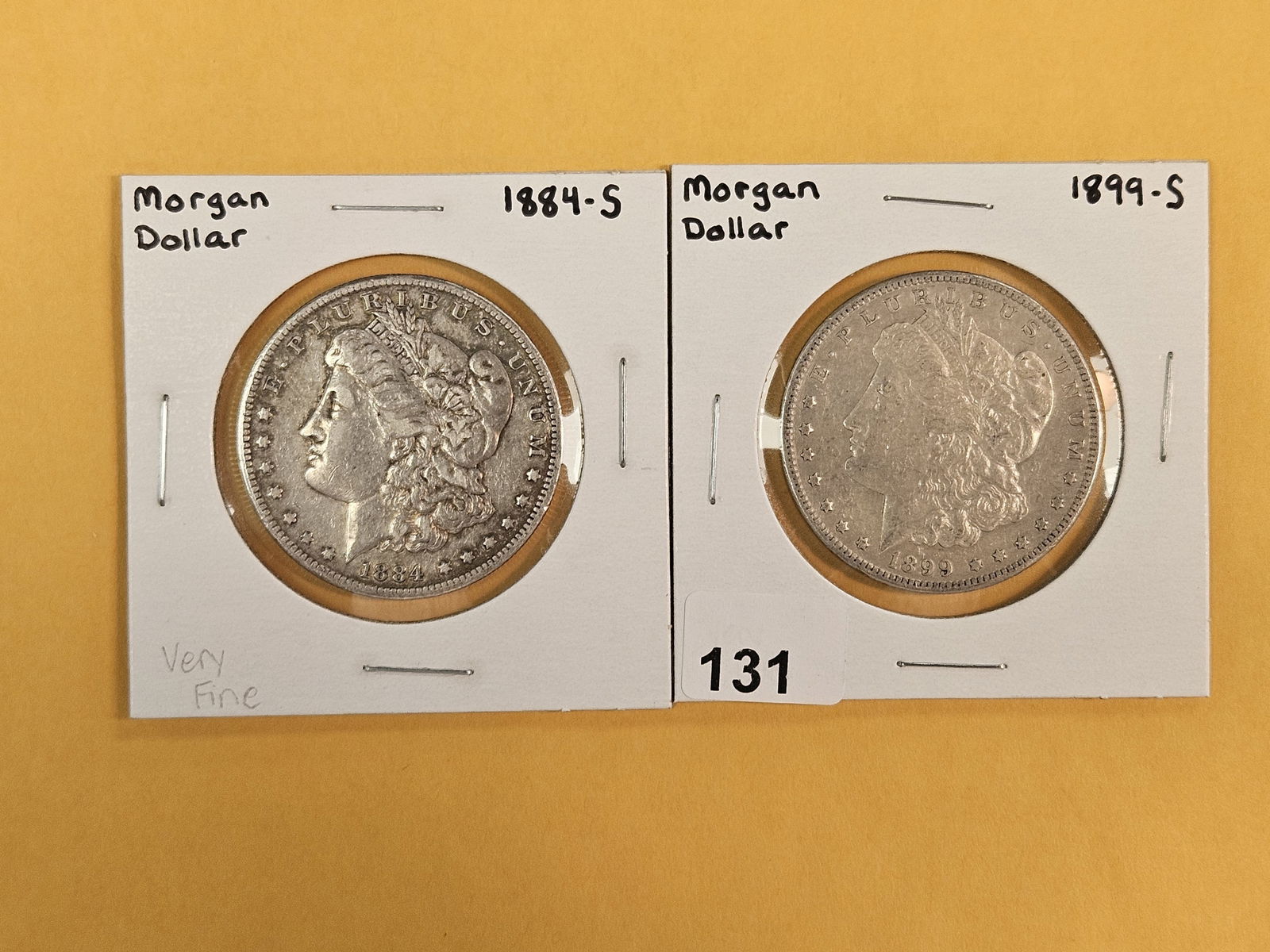 Two Better Date Morgan Silver dollars (1 of 2)