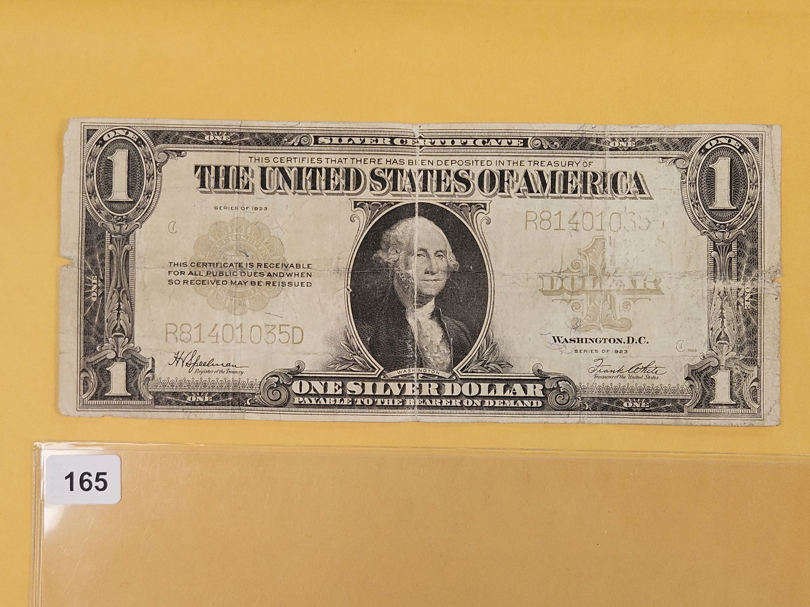 Series of 1923 One Dollar Large Size Silver Certificate (1 of 2)
