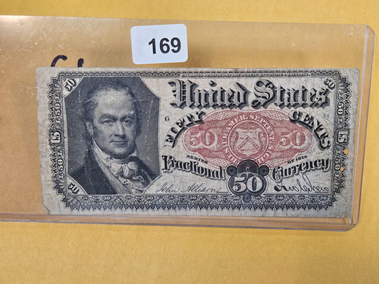 Series of 1875 Fifty Cent Fractional Currency: Circulated 