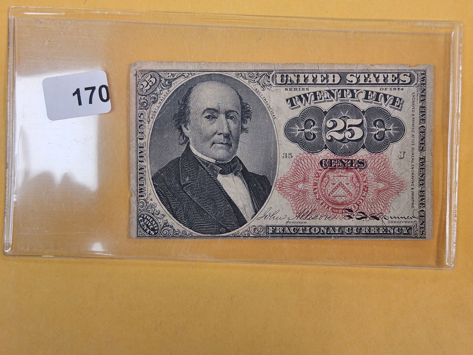 Series of 1874 Twenty-five Cent Fractional Currency: Circulated 