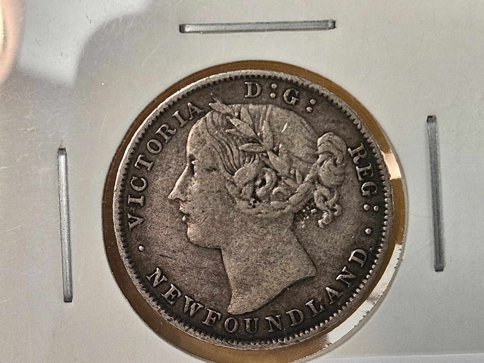 1894 Newfoundland silver 20 cents in Very Fine: KM # 4 