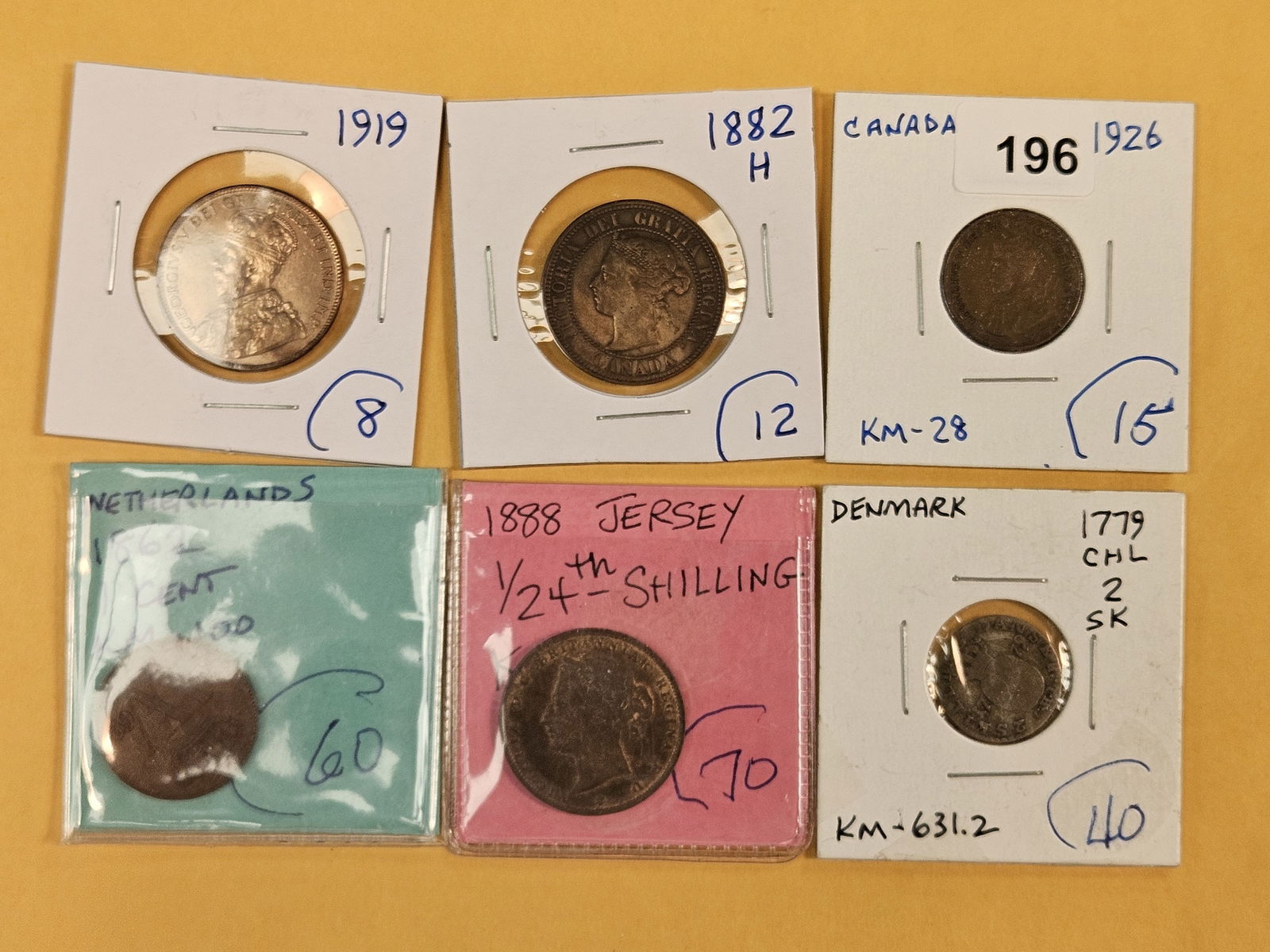 Six better World coins: Fun mix 