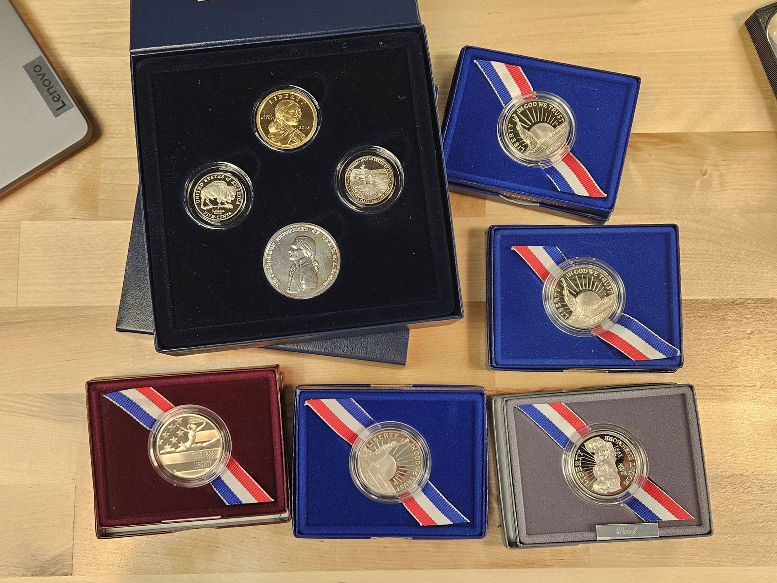 Six mixed US Proof sets - 2