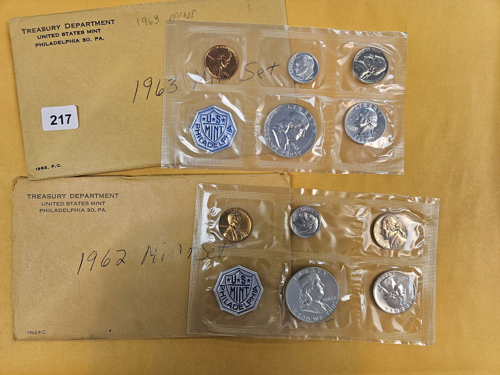 Two GEM US Silver Proof Sets in OGP (1 of 5)