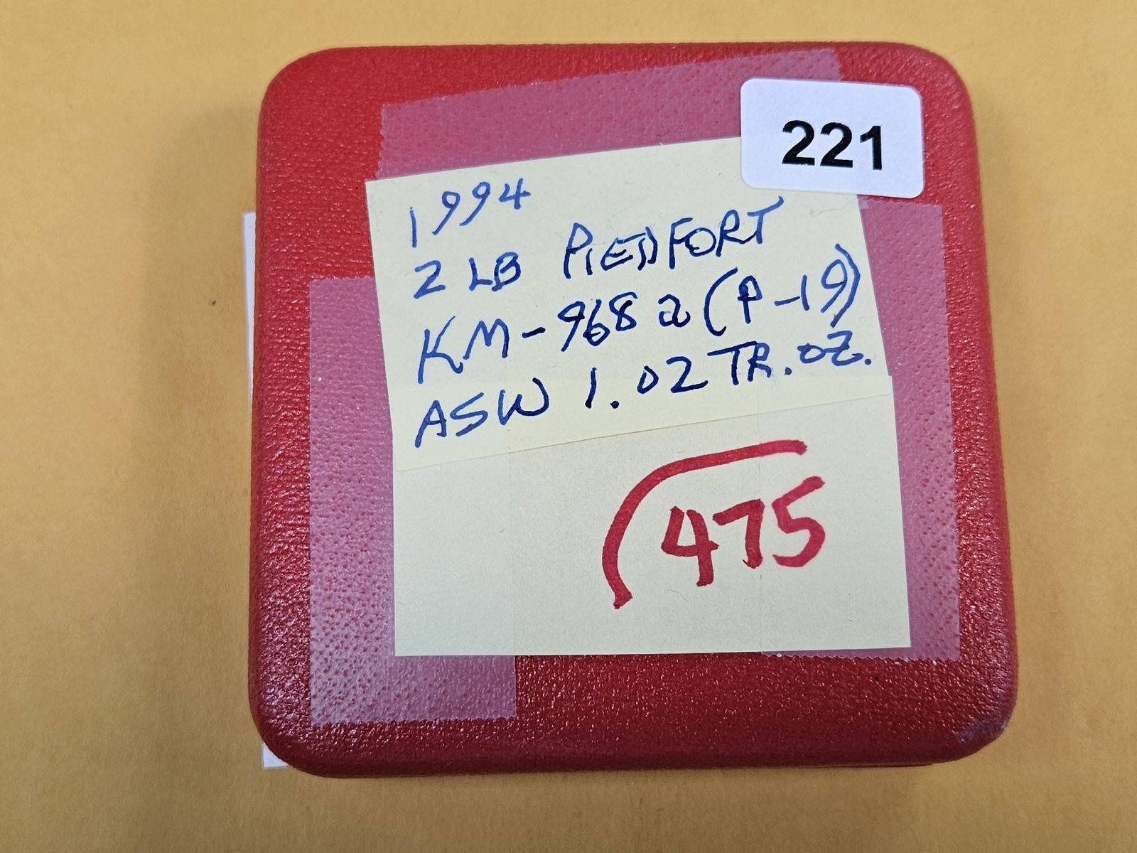 GEM Proof Deep Cameo 1994 Silver proof Piedfort United Kingdom 2 pound coin: In original United Kingdom packaging with COA 