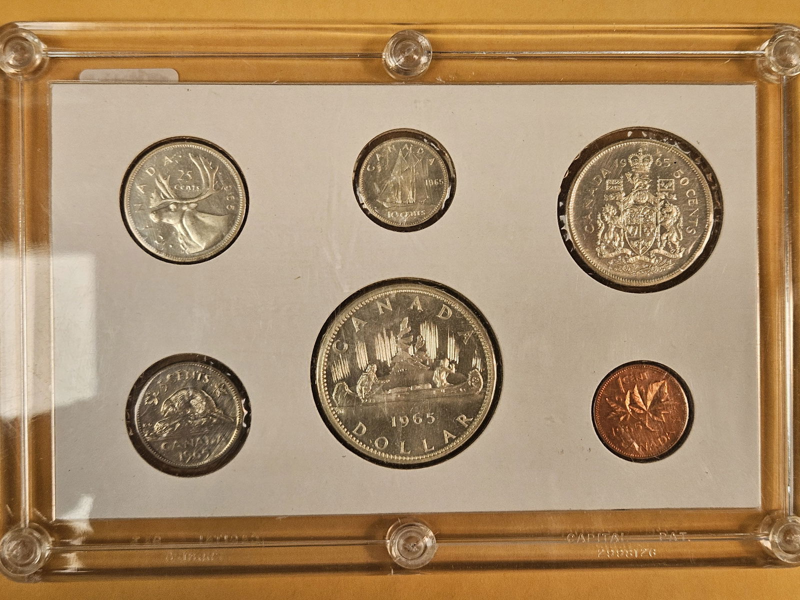 GEM 1965 Canada silver Prooflike Set - 2