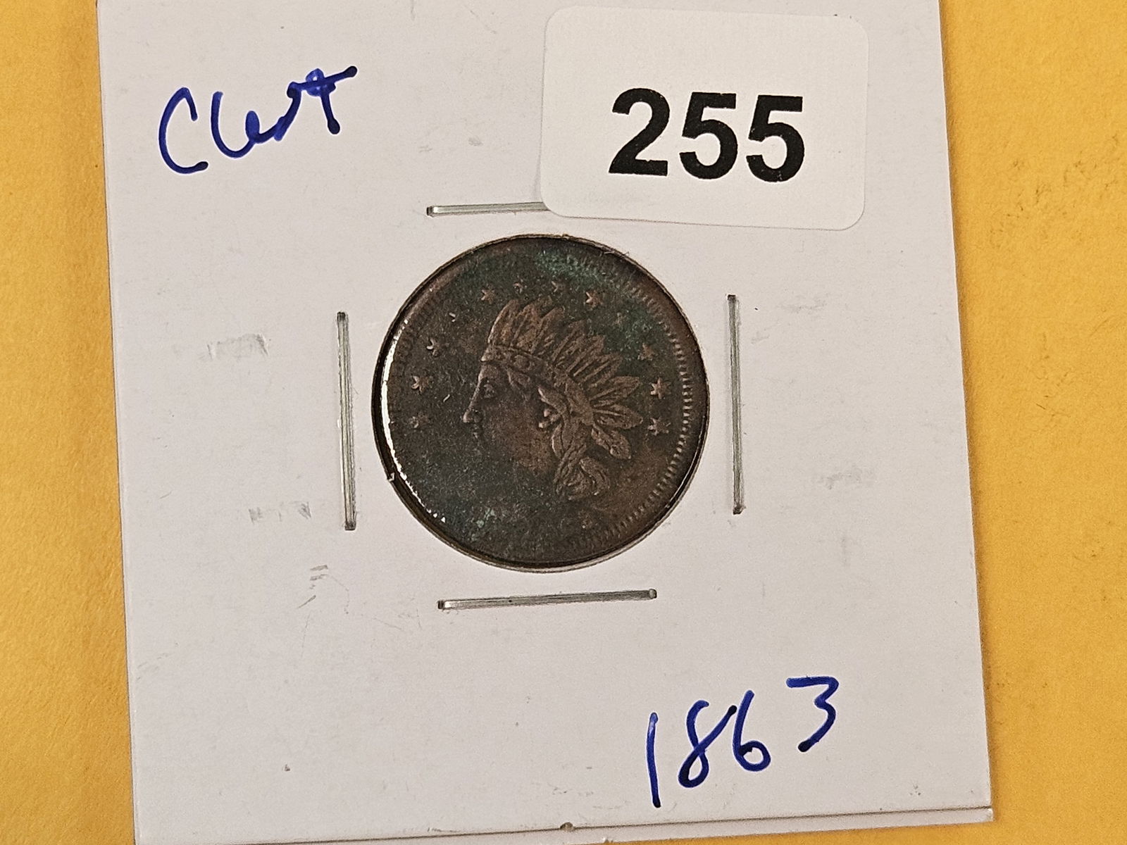 1863 Civil War Token Merchant's Store Card - 2