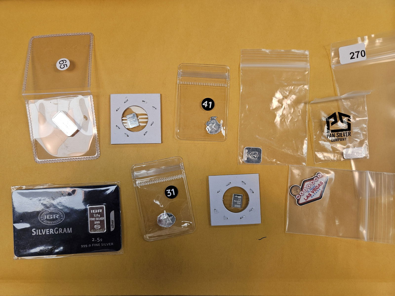 FUN mixed, fractional .999 fine silver art pieces: about 23 or so grams 