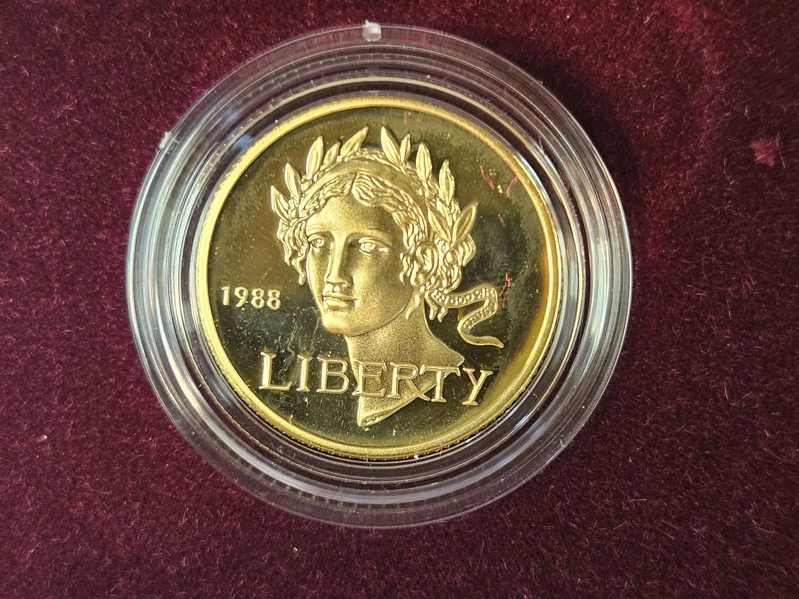 GOLD! GEM Proof Deep Cameo 1988 Olympic 2-Coin Gold & Silver coin set (1 of 6)