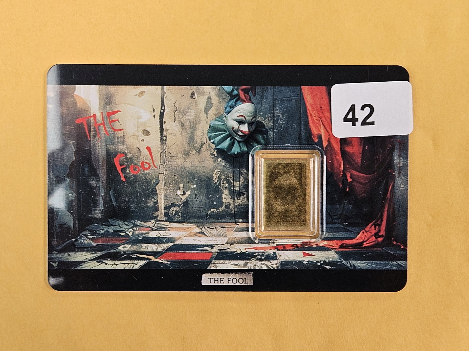 GOLD! GEM 2026 Republic of Liberia Gold 12 Dollars: The fool. .9999 fine gold. In Assay holder