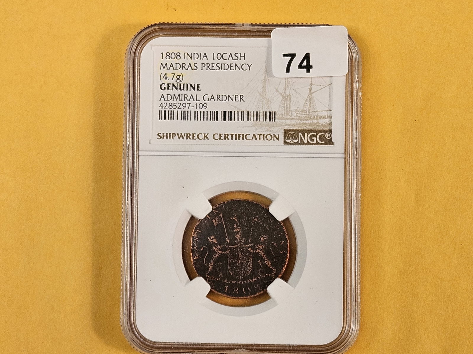 NGC 1808 East India Company 10 Cash - 2