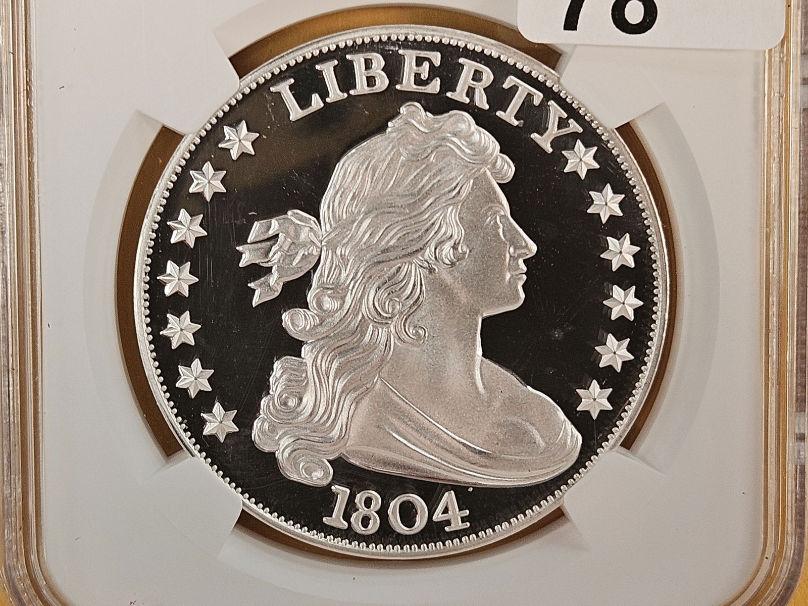NGC 1804 Dollar Proof Replica: The King of American Coins! Private Issue. Replica. One troy ounce .999 fine silver