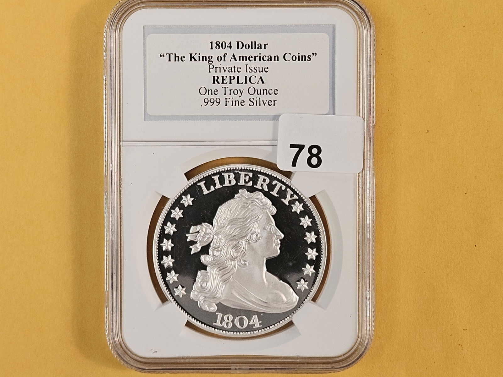 NGC 1804 Dollar Proof Replica - 2