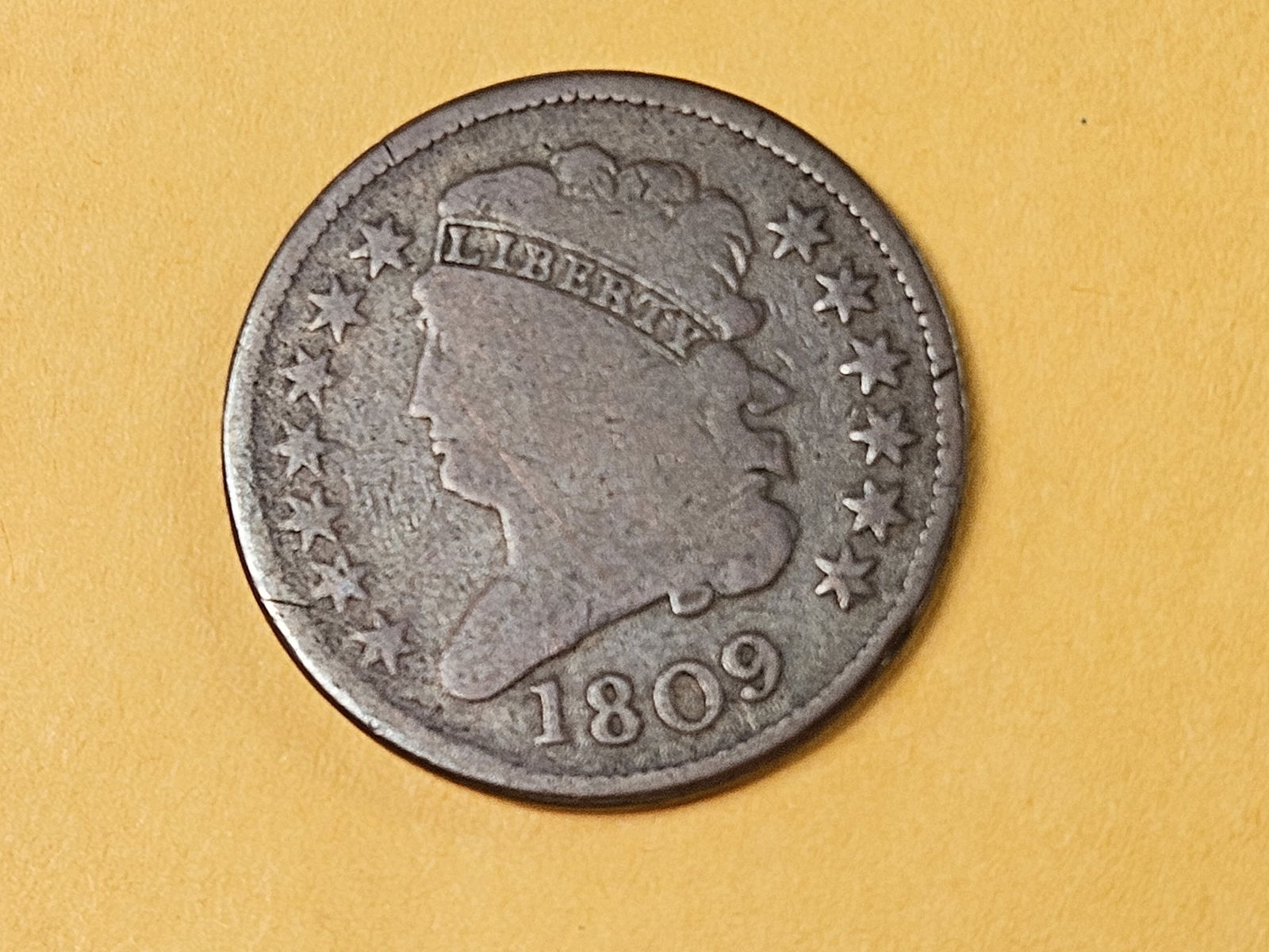 1809 Classic Head Half Cent in Good plus (1 of 4)
