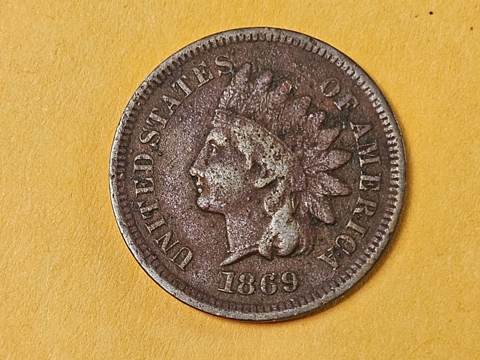Semi-key 1869 Indian Cent (1 of 3)