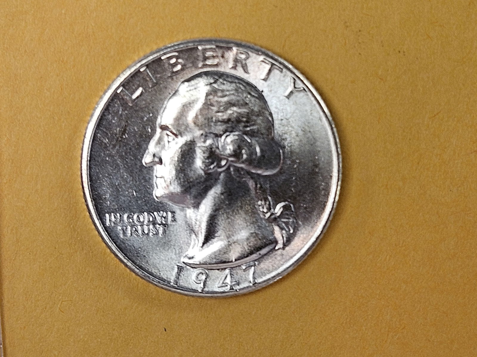 Very Choice Brilliant Uncirculated 1947 Washington Quarter (1 of 6)