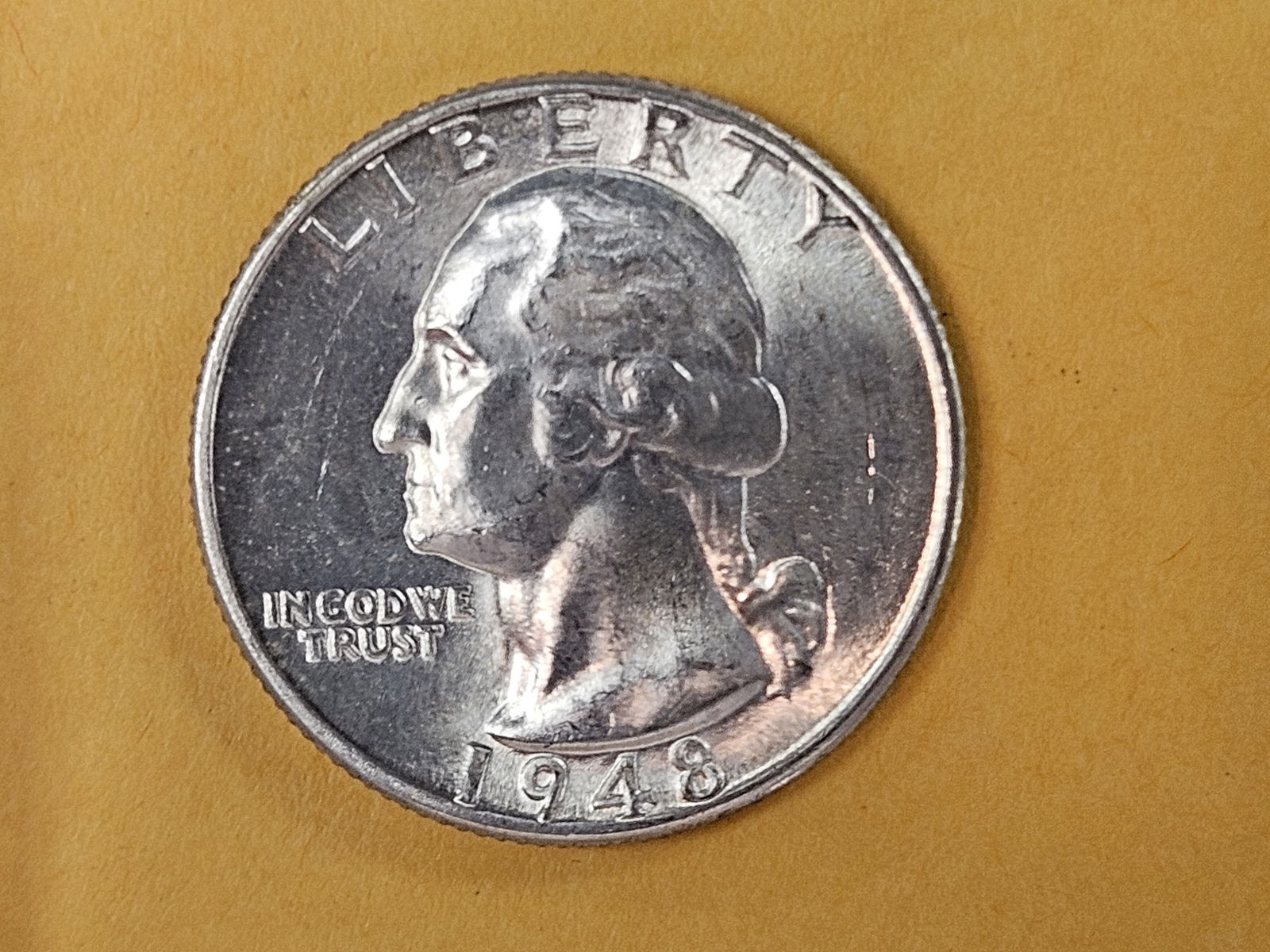 Very Choice Brilliant Uncirculated 1948-D Washington Quarter (1 of 6)