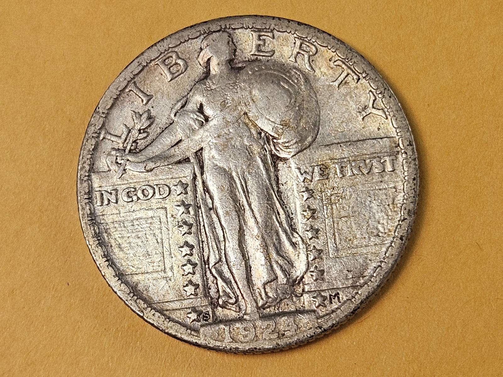 Better 1924-S Standing Liberty silver Quarter (1 of 6)