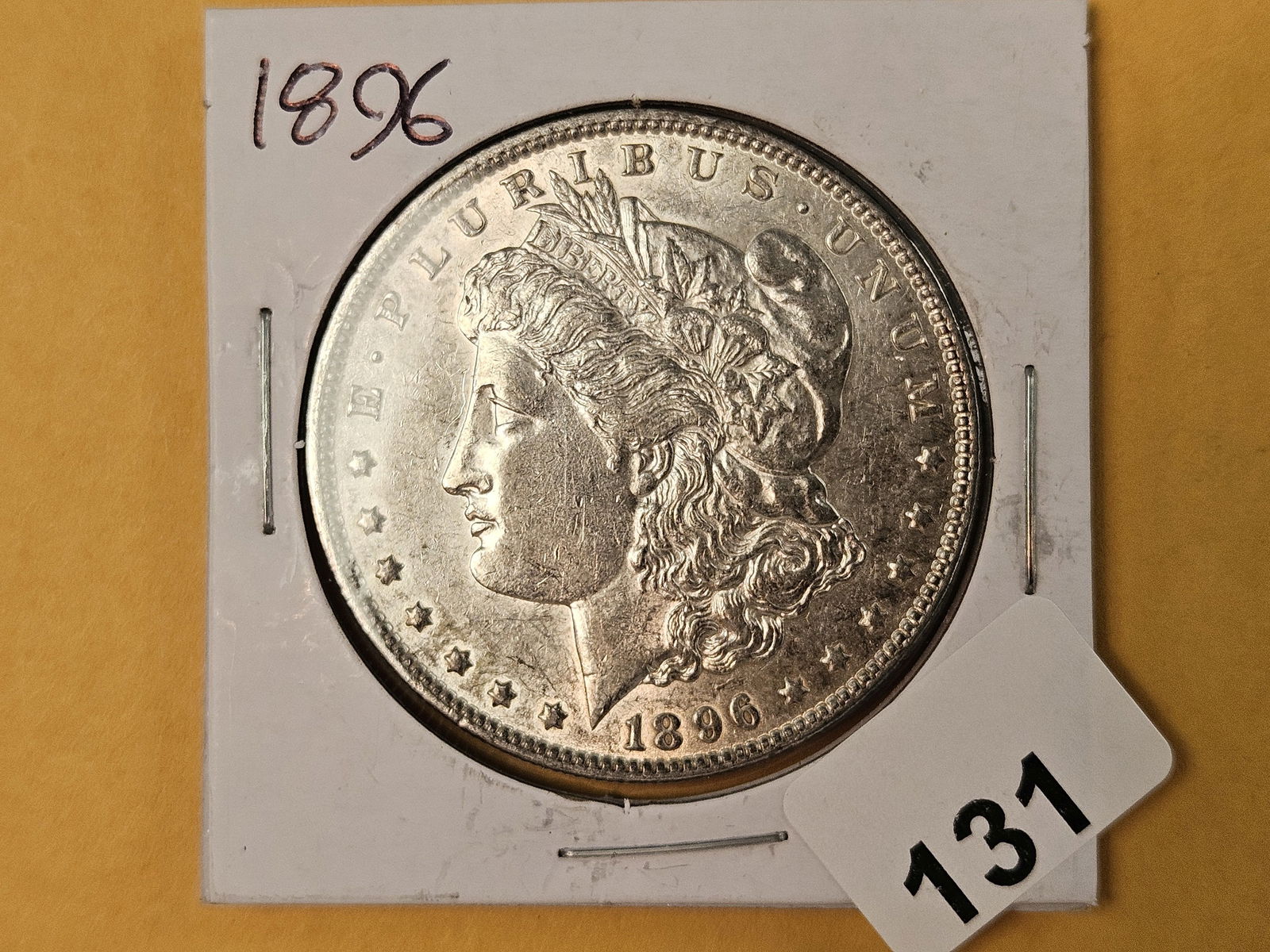 Brilliant About Uncirculated plus 1896 Morgan Silver Dollar (1 of 2)